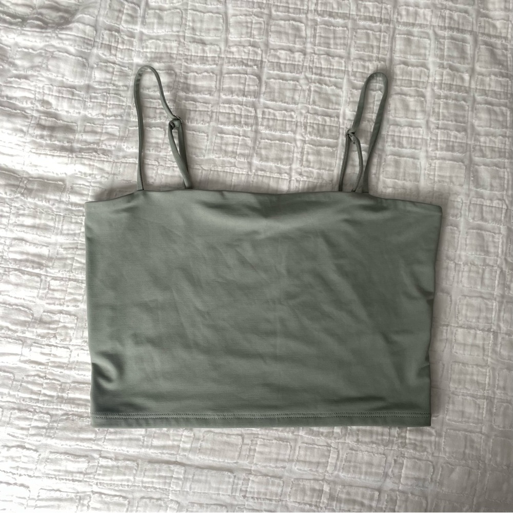 Express Crop Cami Top - Sage